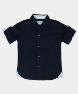 MM IMPEX Baby Boys Solid Casual Dark Blue Shirt - Buy MM IMPEX Baby ...