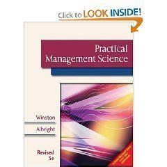 Buy Practical Management Science Book Online at Low Prices in India ...