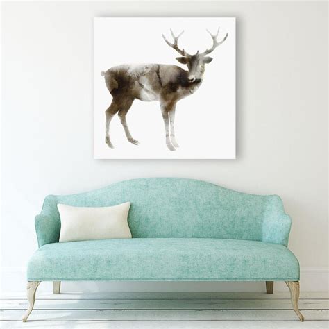 GIANT ART Wood 30-in H x 30-in W Abstract Print on Canvas in the Wall ...