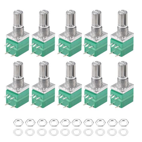 uxcell Potentiometer With Switch B100K Ohm Variable Resistors Single ...
