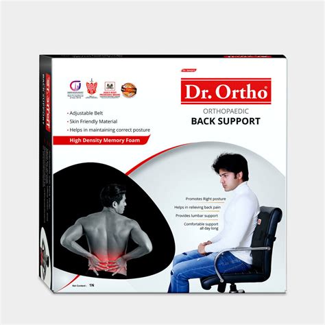 Back Support in Memory Foam | Buy Back Support for Chair | Dr. Ortho ...