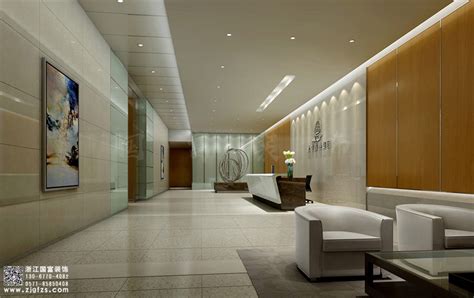 大型商务写字楼室内设计案例-杭州众策装饰装修公司