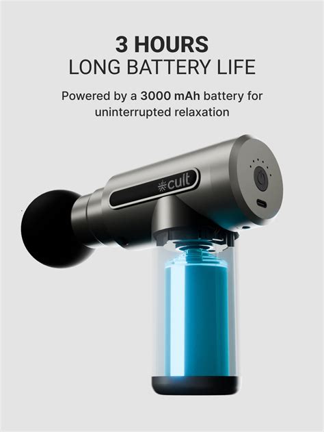 Buy Cult Impact, Full Body Professional Gun Massager, 3000 mAh battery ...