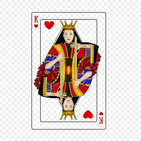 King Playing Card Clipart Vector, King Of Hearts Playing Cards, King ...