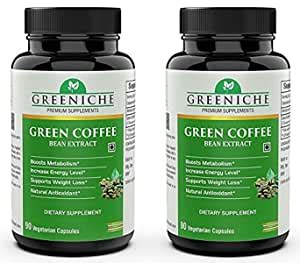 Greenich Green Coffee Bean Extract 800mg Max Potency 50% Chlorogenic ...