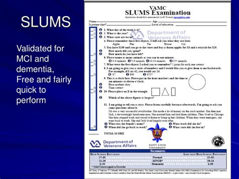 Slums Test Printable
