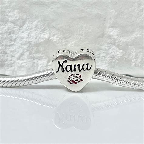 Pandora for Nana, Grandmother, Love Grandma Bracelet Charm Bead Rose ...