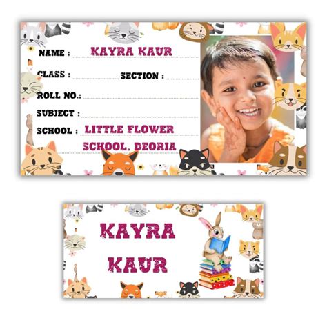 Kids Name Slips & School Labels | Custom Photo Name Tags – Aanya Centric