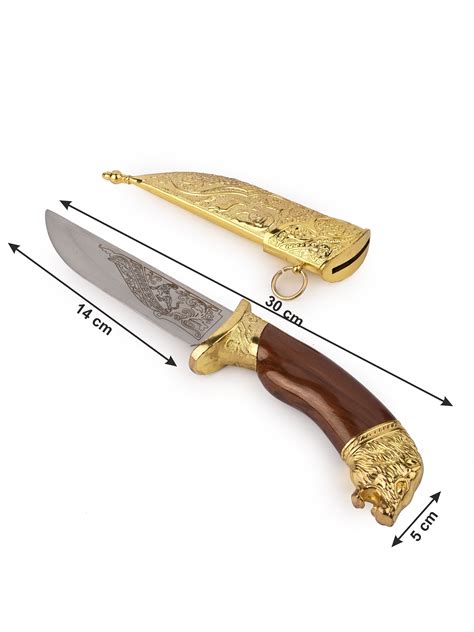 Royal Indian Knife Dagger in Golden Case | Shop Now