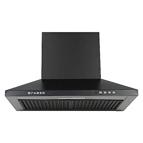 Faber 60 cm 1000 m³/hr Kitchen Chimney (HOOD PLUTO PB BF BK 60, Baffle ...