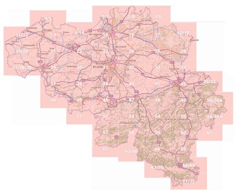 4 - 5 NGI Belgian 1 50 000 Topo Map - Knokke Heist