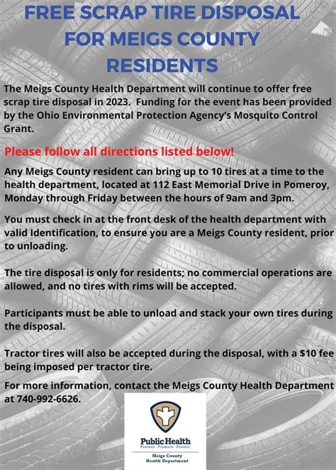 Free tire drop off for residents in Meigs County, Ohio | WOWK