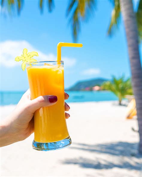 juice at the beach