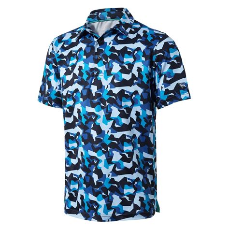Golf Shirts for Men Dry Fit Short Sleeve Print Performance Moisture ...