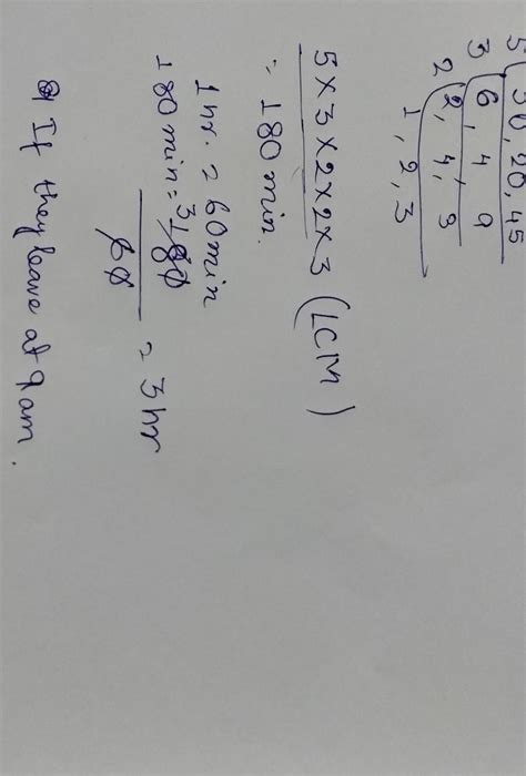 Three city tour buses leave the bus stop at 9:00AM. Bus A returns every ...