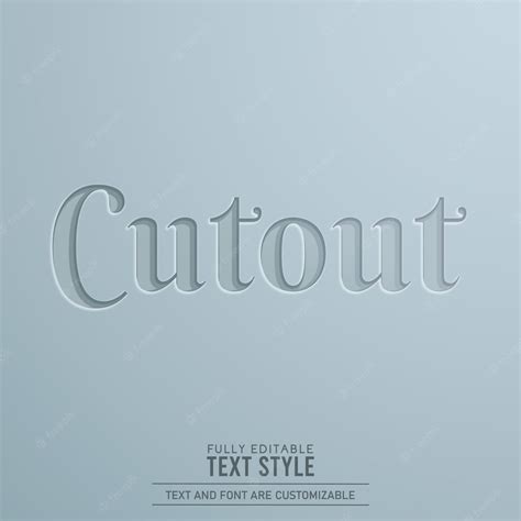 Cutout paper 3d editable text effect | Premium Vector