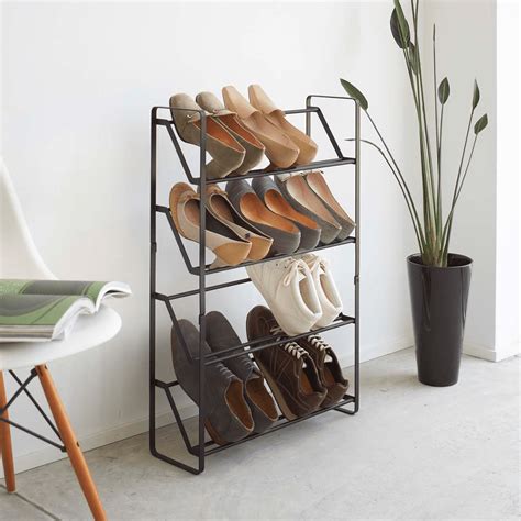 Buy Yamazaki Home Frame 4-Tier Slim, Angled Shoe Rack Online at Lowest ...
