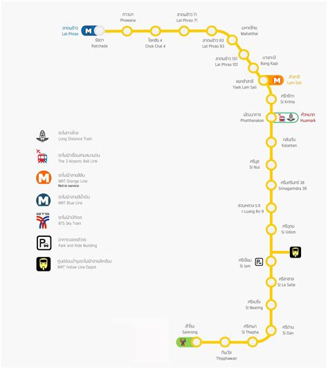 Bangkok metro MRT Yellow Line