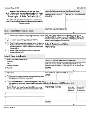 Fillable Online grants nih Ruth L. Kirschstein National Research ...