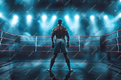 Boxing Match Back View Shot 的图像结果