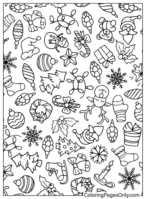 20+ Christmas Pattern Coloring Pages - Free Printable PDF & Online Coloring