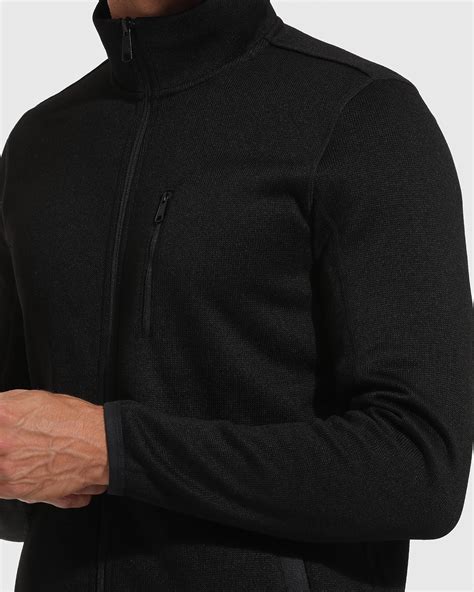 Black Sweater Fleece Jacket | Black Sweater Fleece Jacket | True Classic