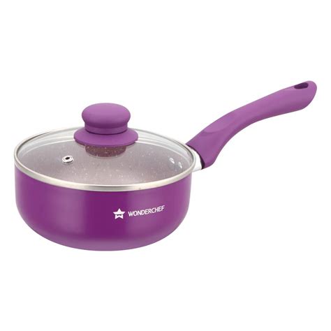 Buy Wonderchef Royal Velvet Non-Stick Sauce Pan with Lid, Induction ...
