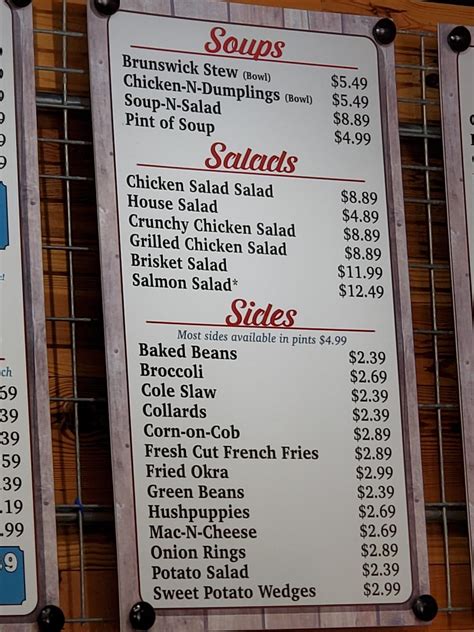 Menu at Bubba-N-Frank's VA Beach BBQ, Virginia Beach
