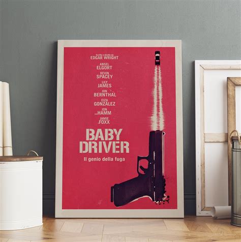 Baby Driver Movie Poster | Rolled Canvas Print - Etsy