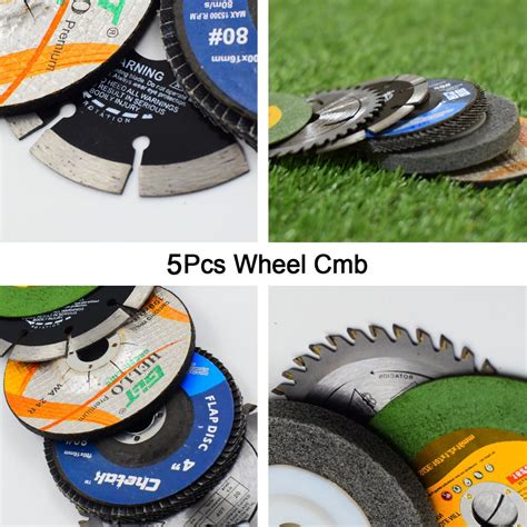 Generic: 5pcs Grinding Wheel Cutter Set For Metal/Wood/Marble