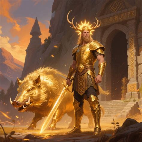 Freyr, the God of fertility, prosperity, sunshine, and harvest | Norse ...