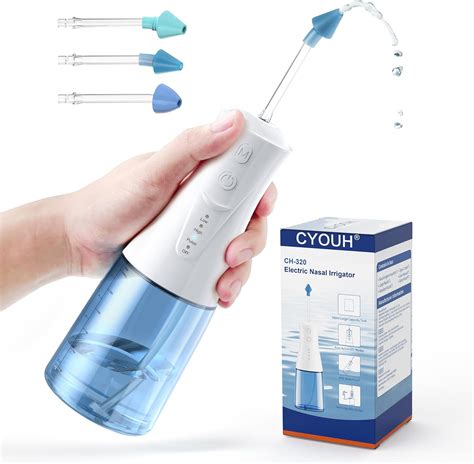 CYOUH Nasal Irrigation System - Electric Neti Pot Sinus Rinse Machine for Nasal Care, Neti Pot ...
