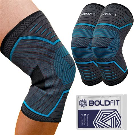 Knee Support Sleeve/Cap-Blue – Boldfit