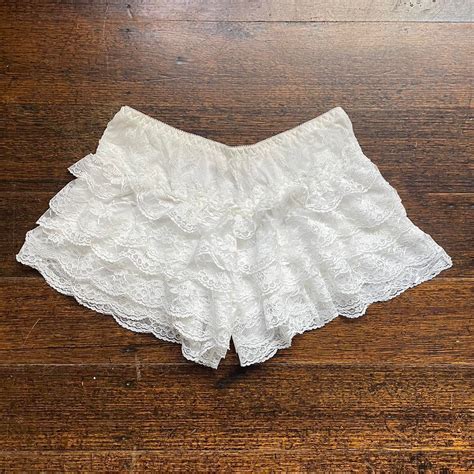Frill Mini Shorts White • Bushpop