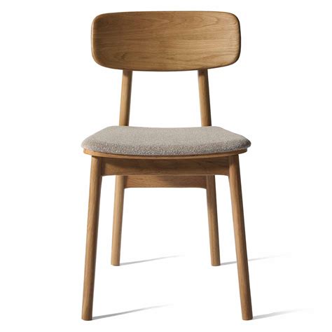 Balo spisebordsstol | Egetræs spisebordsstol | Stofsæde