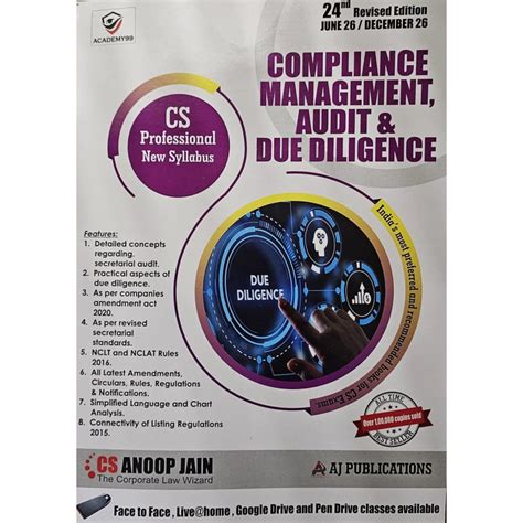 Commercial CS Professional Programme Compliance Management Audit & Due ...