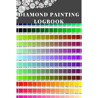 Buy Diamond Painting Logbook: A Bold Color DMC Chart Gemstones Crystal ...