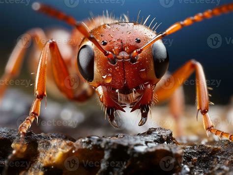 Close-up highly detailed MACRO shot of the ant generative ai 27230812 ...