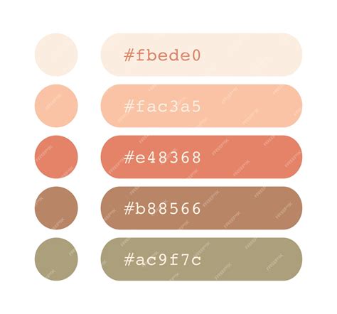 Premium Vector | Boho pink color palette earthy pastel colors catalog ...