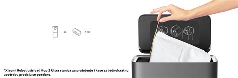 Xiaomi Robot usisivač Mop 2 Ultra stanica za pražnjenje - Mi Srbija