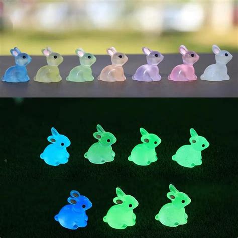 Chocozone Pack of 20 Cute Rabbit Miniatures Garden Decoration Gifts ...