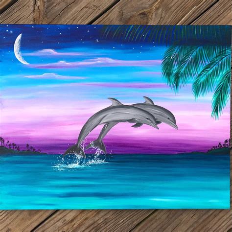 Dolphin Painting Ideas at Ellen Nolan blog
