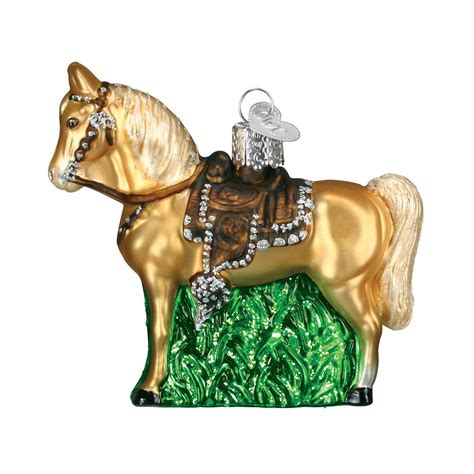 Old World Christmas Ornaments: Selection of Horses Glass Blown ...