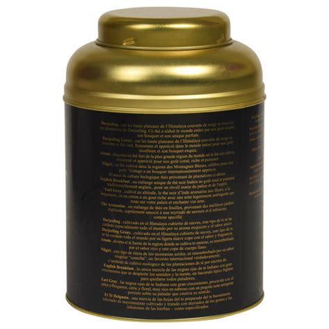 Darjeeling Black Whole Leaf Tea in Big Metal Caddy | Teamoods India