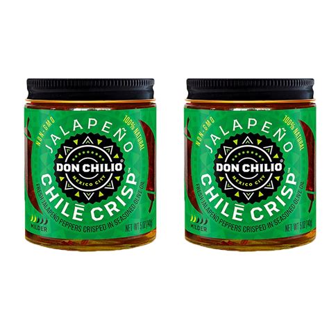 Amazon.com : Don Chilio Mild Jalapeno Mexican Chile Crisp, 5 oz., 2 ...
