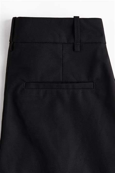 Wide tailored trousers - Black - Ladies | H&M IN