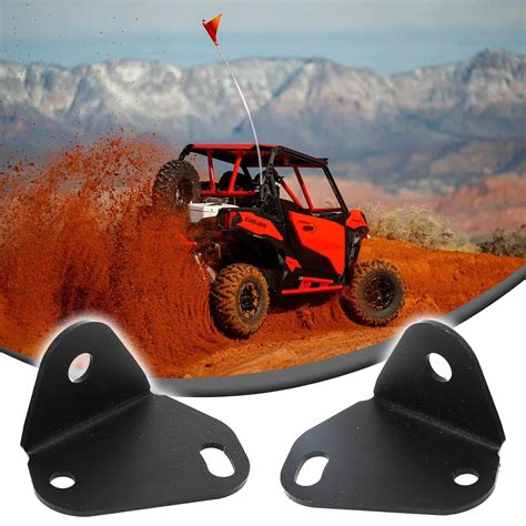 ACMEX 2Pcs Adjustable Rear Pillar Flag Antenna Mounting Brackets ...