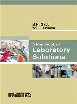 Scientific Publishers | a-handbook-laboratory-solutions