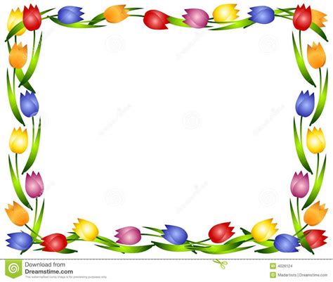 Free Spring Flowers Borders, Download Free Spring Flowers Borders png ...