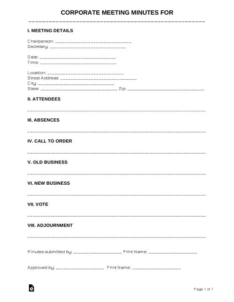 Church Business Meeting Minutes Trustees Meeting Agenda With Notes